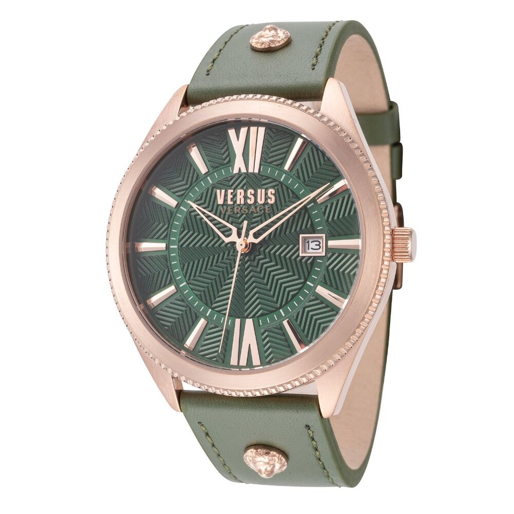 Men's Versace 44mm Green Dial Watch New